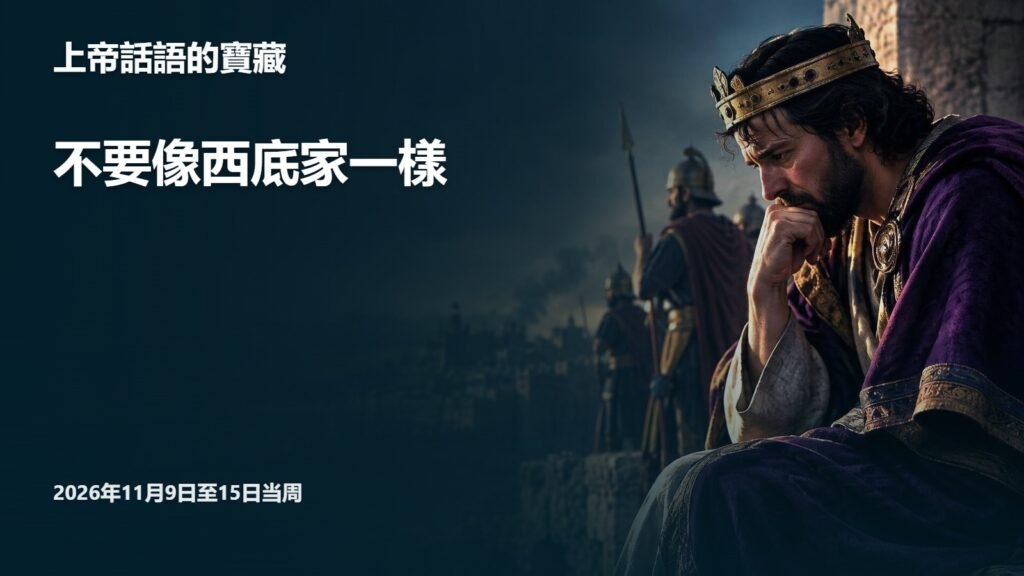 2026年11月9日至15日的上帝話語的寶藏 2026年11月9日至15日的上帝話語的寶藏