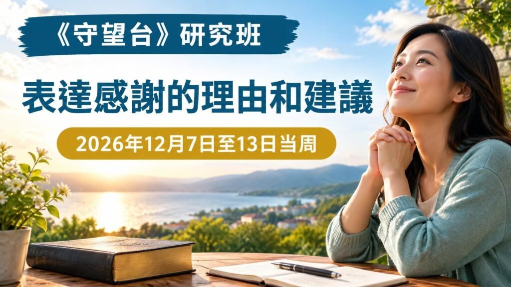 2026年12月7日至13日的《守望台》研究