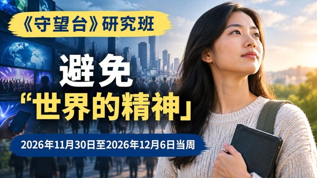 2026年11月30日至12月6日的《守望台》研究班