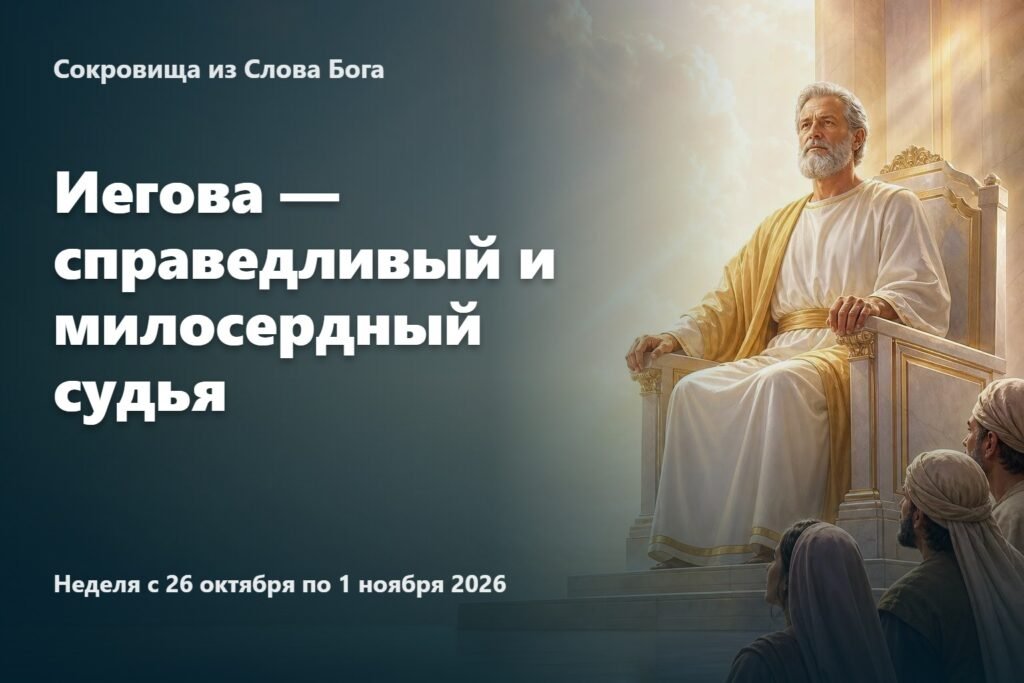 Сокровища из Слова Бога на неделю с 26 октября по 1 ноября 2026 года Сокровища из Слова Бога на неделю с 26 октября по 1 ноября 2026 года