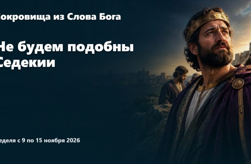 Сокровища из Слова Бога на неделю с 9 по 15 ноября 2026 года