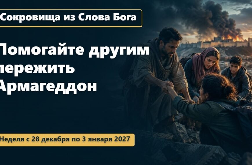 Сокровища из Слова Бога на неделю с 28 декабря 2026 года по 3 января 2027 года
