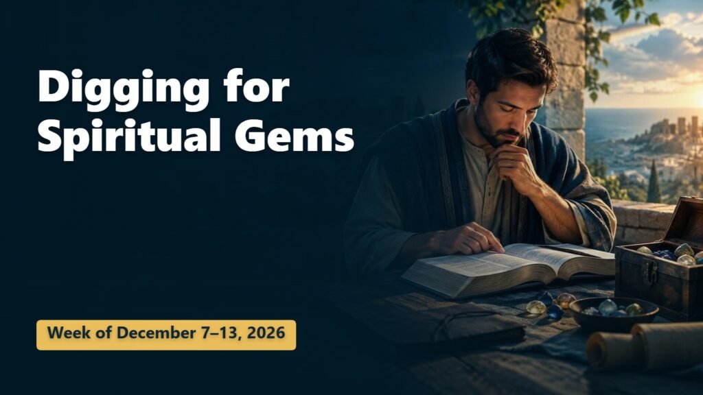 Spiritual Gems for the Week of December 7-13, 2026