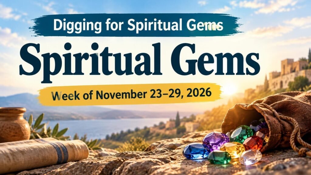 Spiritual Gems for the week of November 23-29, 2026