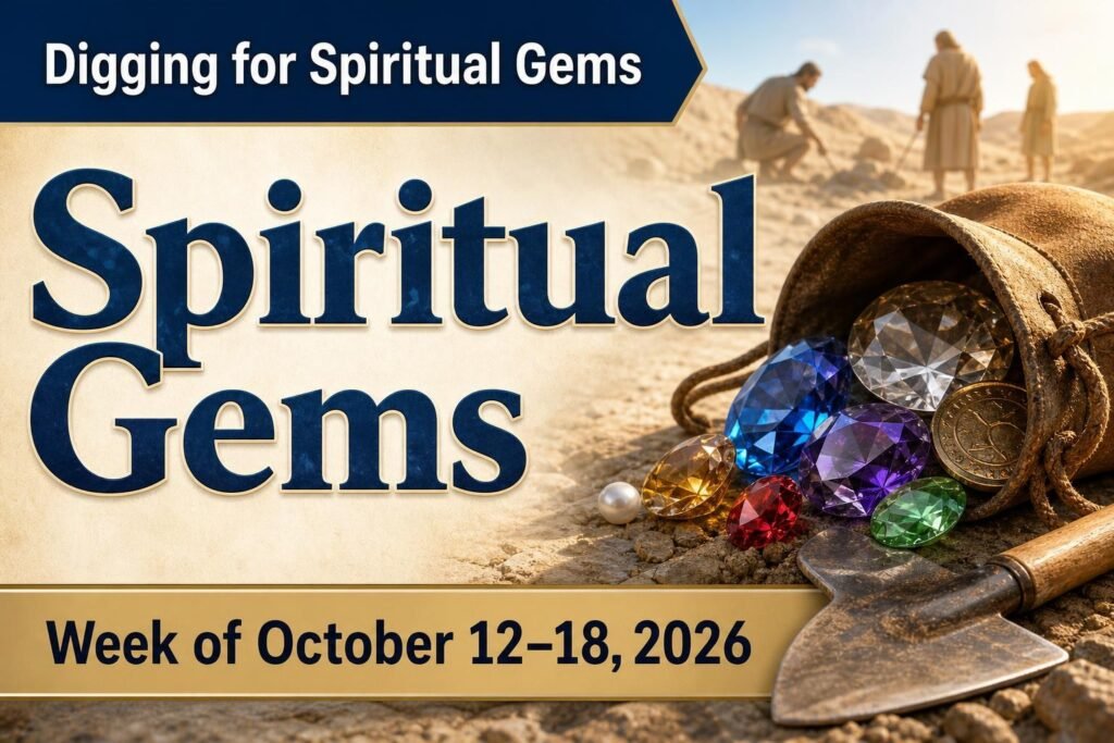 Spiritual Gems for the week of October 12-18, 2026