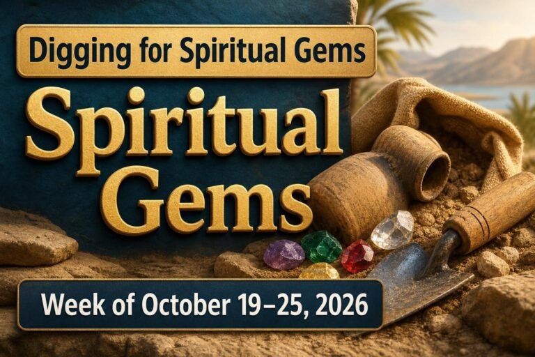 Spiritual Gems for the week of October 19-25, 2026