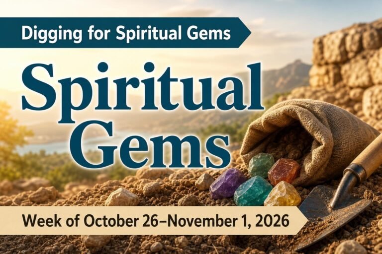 Spiritual Gems for the week of October 26 to November 1, 2026