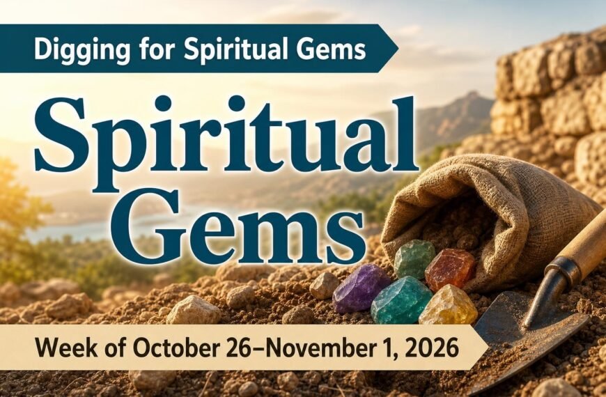 Comments for the JW Meeting Spiritual Gems for the week of October 26 to November 1, 2026