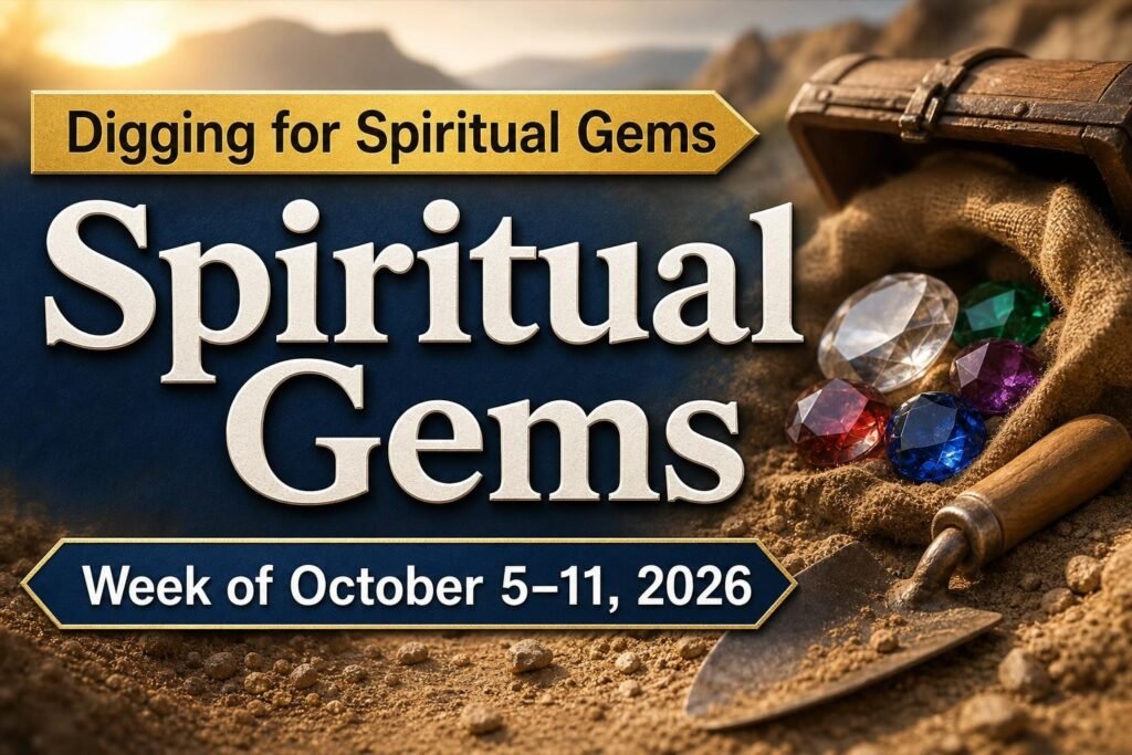 Spiritual Gems for the Week of October 5-11, 2026 Spiritual Gems for the Week of October 5-11, 2026