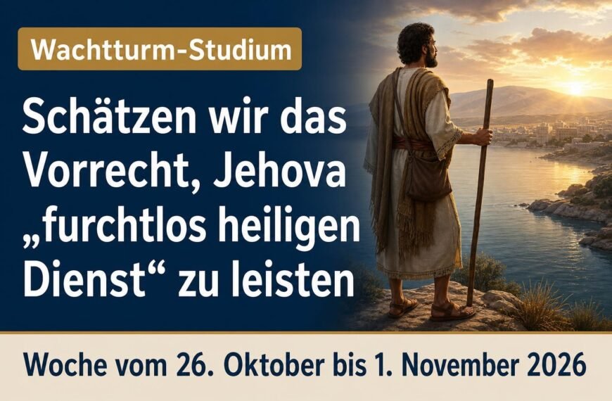 Studienartikel für die Woche vom 26. Oktober bis 1. November 2026