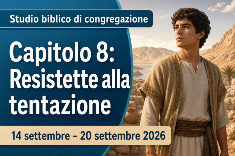 Studio biblico di congregazione per la settimana dal 14 al 20 settembre 2026