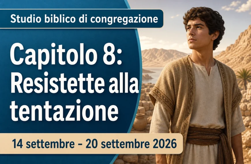 Studio biblico di congregazione per la settimana dal 14 al 20 settembre 2026