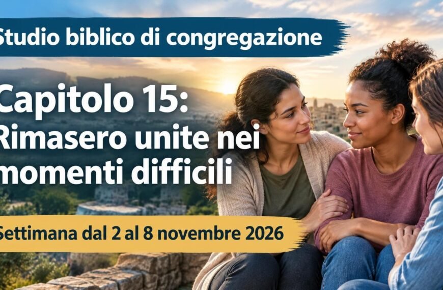 Studio biblico di congregazione per la settimana dal 2 al 8 novembre 2026