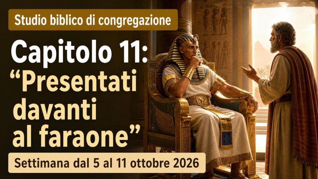 Studio biblico di congregazione per la settimana dal 5 all’11 ottobre 2026