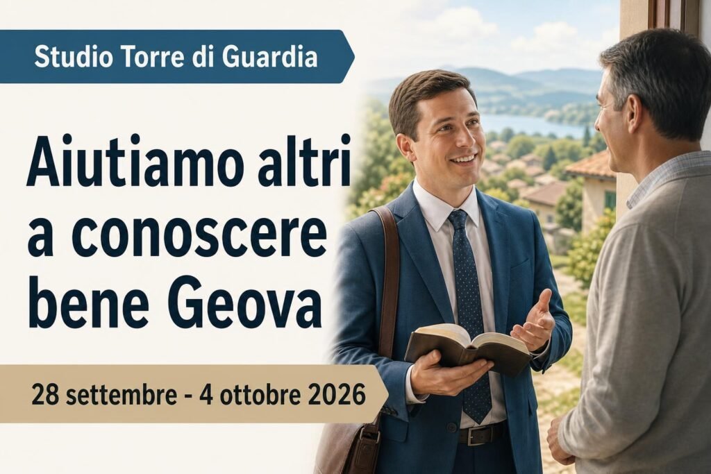 Studio della Torre di Guardia per la settimana dal 28 settembre al 4 ottobre 2026