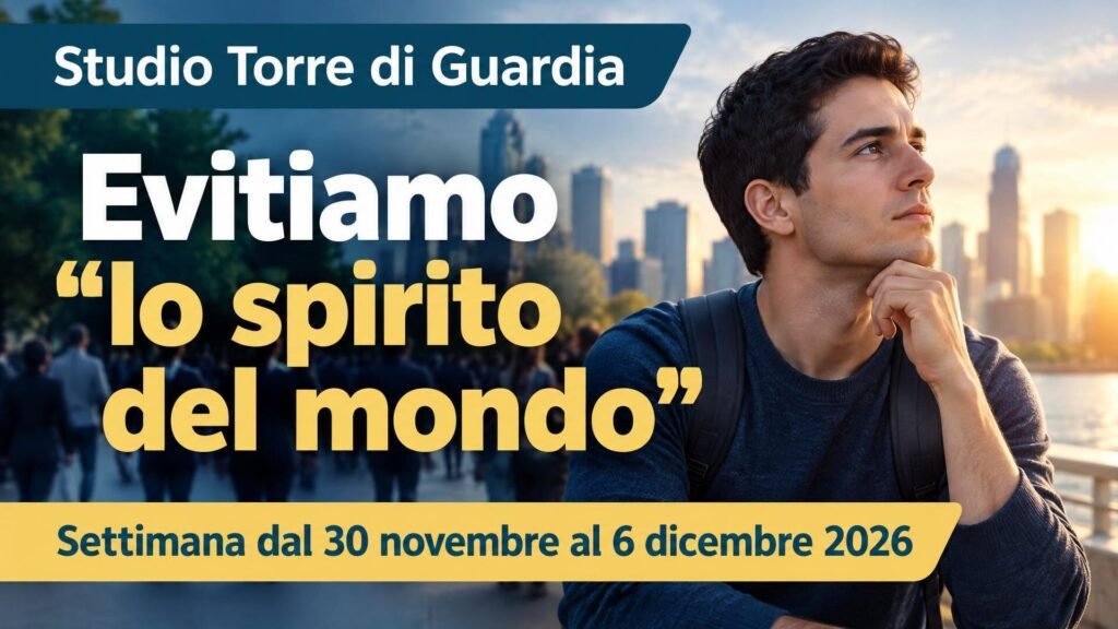 Studio della Torre di Guardia per la settimana dal 30 novembre al 6 dicembre 2026