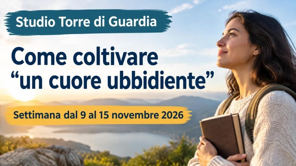 Studio della Torre di Guardia per la settimana dal 9 al 15 novembre 2026