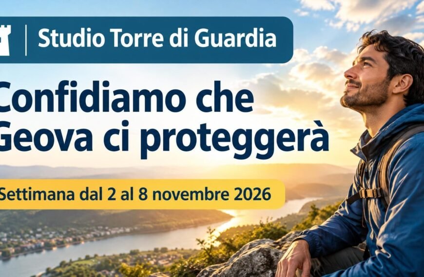 Studio Torre di Guardia per la settimana dal 2 al 8 novembre 2026