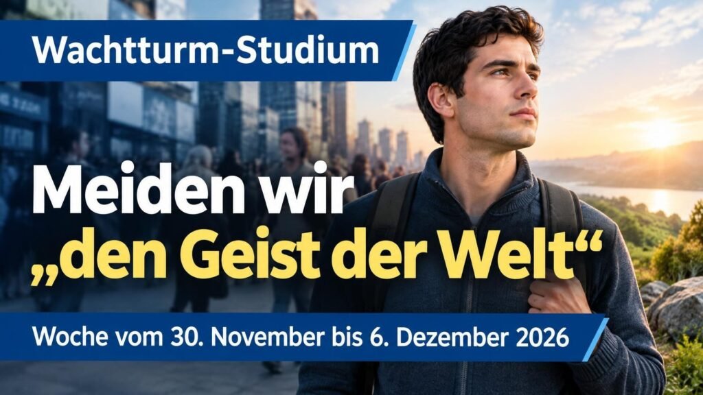 Studium des Wachtturms für die Woche vom 30. November bis 6. Dezember 2026