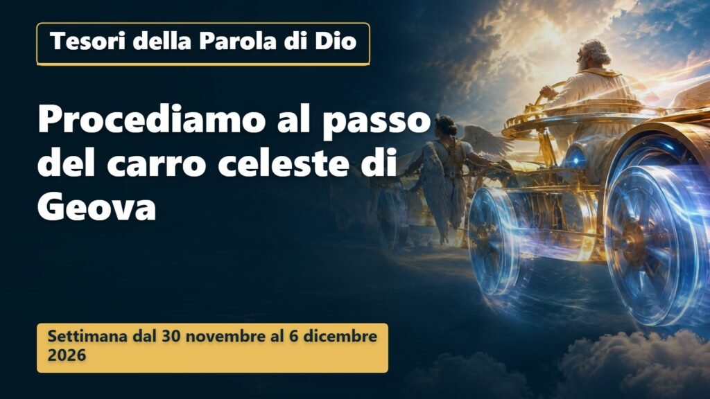 Tesori della Parola di Dio per la settimana dal 30 novembre al 6 dicembre 2026