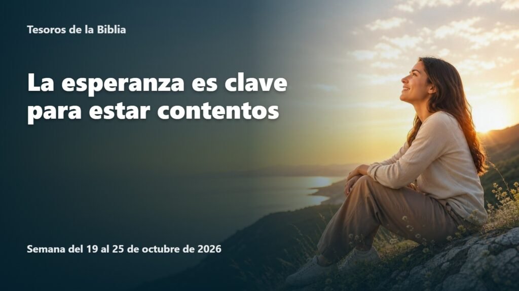 Tesoros de la Biblia para la semana del 19 al 25 de octubre de 2026 Tesoros de la Biblia para la semana del 19 al 25 de octubre de 2026