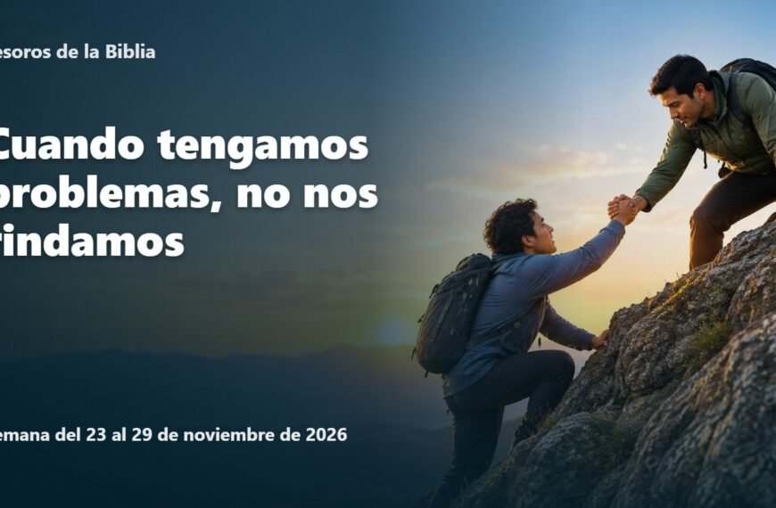 Tesoros de la Biblia para la semana del 23 al 29 de noviembre de 2026