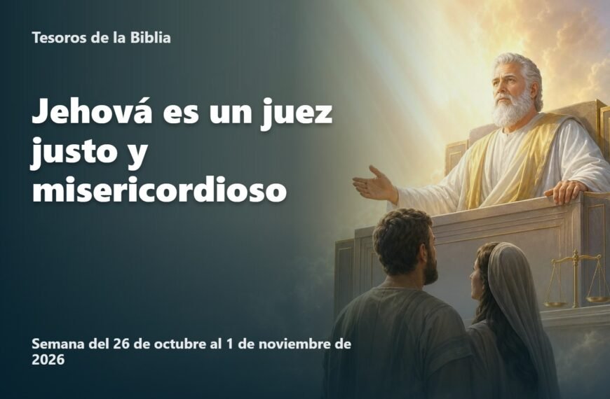 Tesoros de la Biblia para la semana del 26 de octubre a 1 de noviembre de 2026