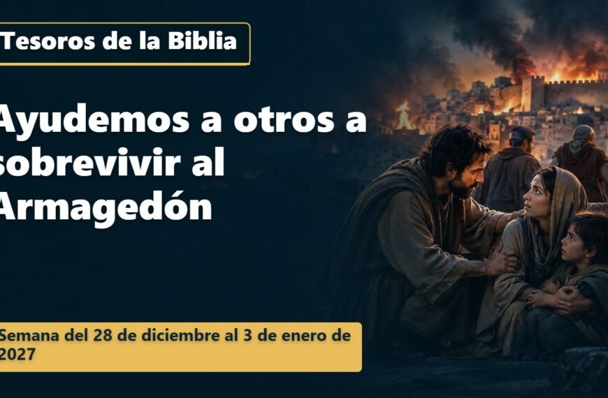 Tesoros de la Biblia para la semana del 28 de diciembre de 2026 al 3 de enero de 2027