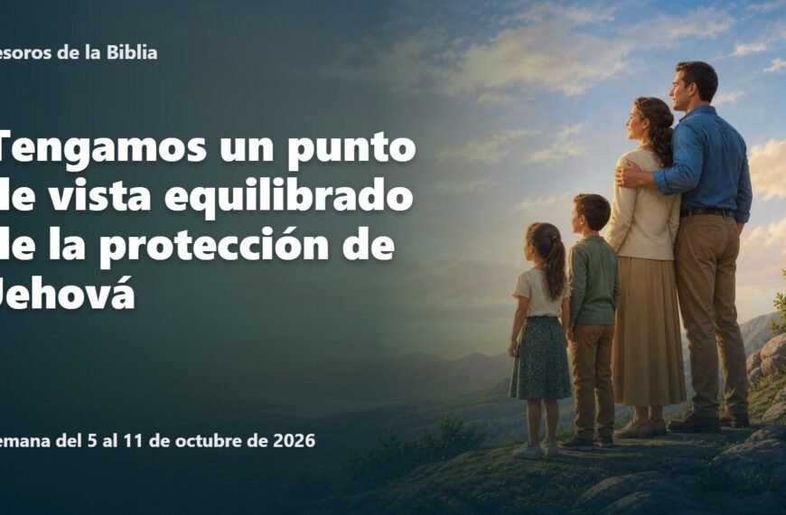 Tesoros de la Biblia para la semana del 5-11 de octubre de 2026