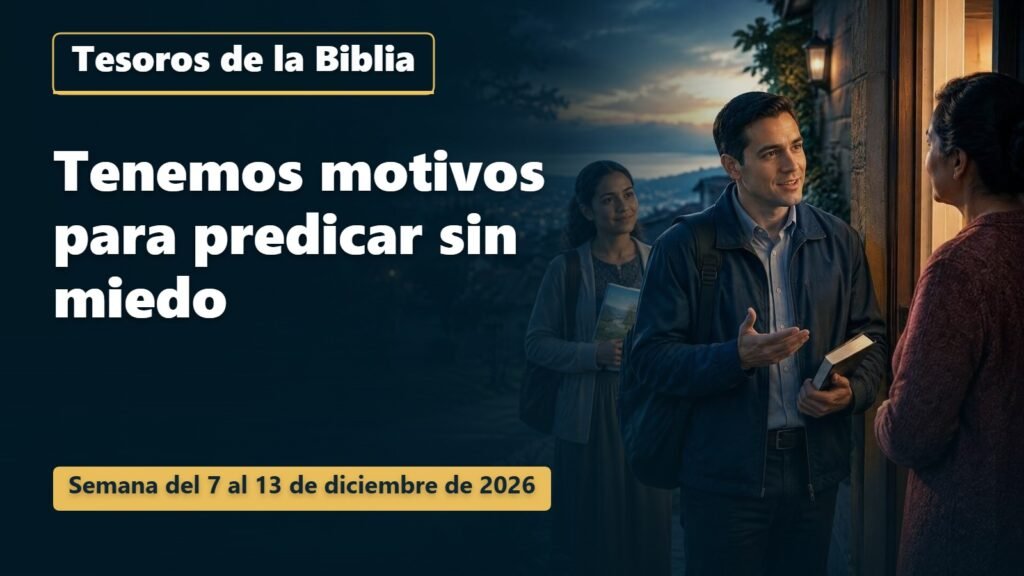 Tesoros de la Biblia para la semana del 7 al 13 de diciembre de 2026