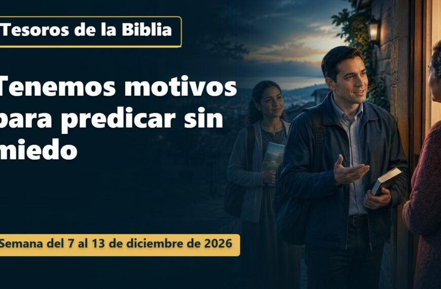 Tesoros de la Biblia para la semana del 7 al 13 de diciembre de 2026