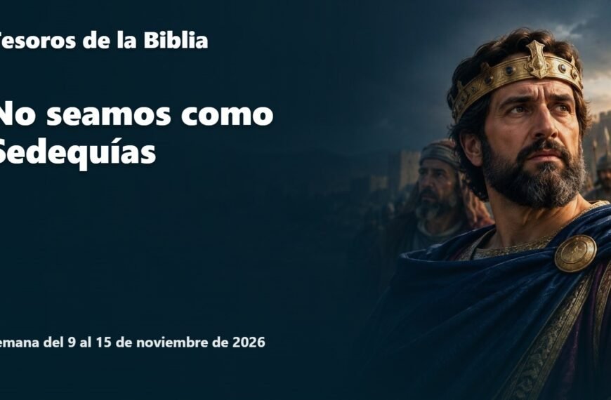 Tesoros de la Biblia para la semana del 9 al 15 de noviembre de 2026
