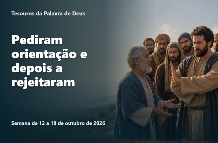 Tesouros da Palavra de Deus para a semana de 12 a 18 de outubro de 2026