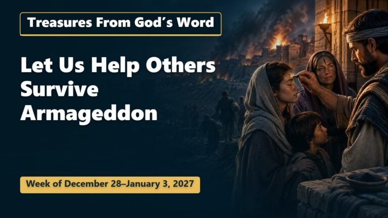 Treasures From God’s Word for the Week of December 28, 2026–January 3, 2027