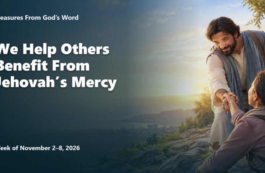 Treasures From God’s Word for the week of November 2-8, 2026