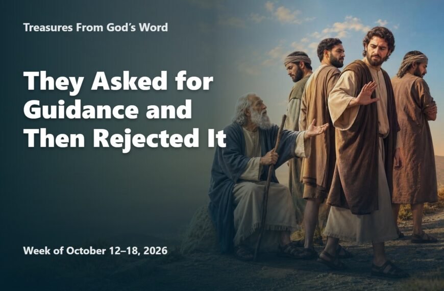 Comments for the JW Meeting Treasures From God’s Word for the Week of October 12-18, 2026