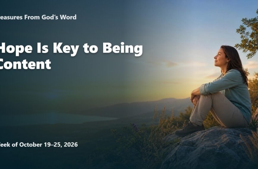Comments for the JW Meeting Treasures From God’s Word for the week of October 19-25, 2026