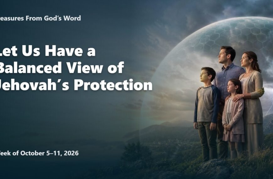 Comments for the JW Meeting Treasures From God’s Word for the Week of October 5-11, 2026