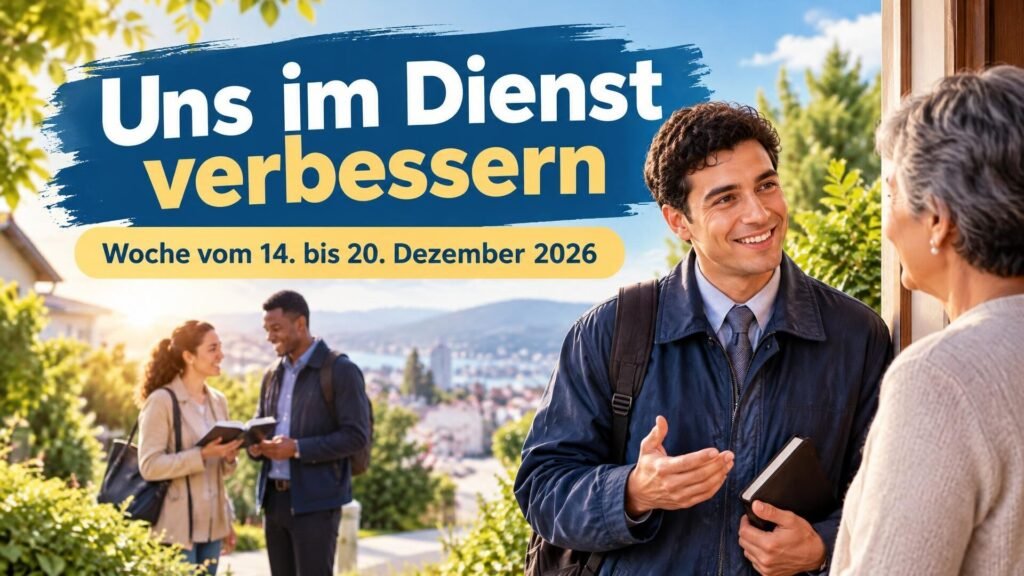 Uns im Dienst verbessern für die Woche vom 14. bis 20. Dezember 2026