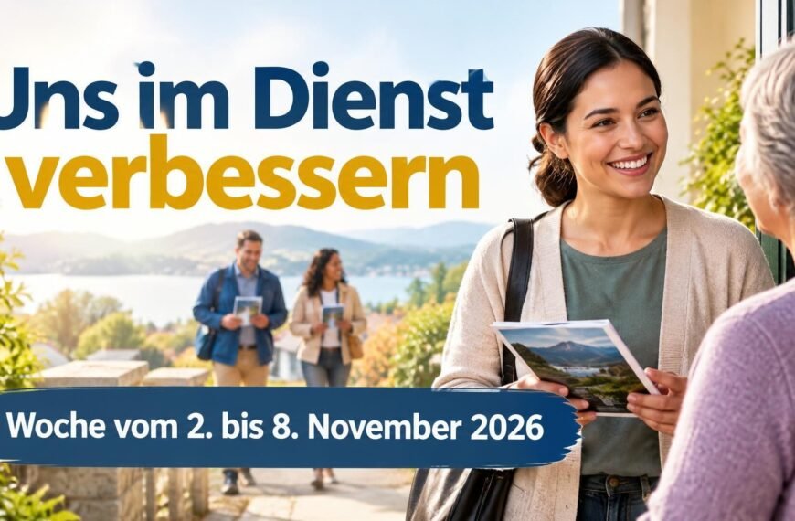 Uns im Dienst verbessern für die Woche vom 2. bis 8. November 2026