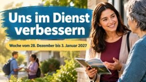 Uns im Dienst verbessern für die Woche vom 28. Dezember 2026 bis 3. Januar 2027