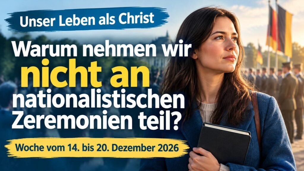Unser Leben als Christ für die Woche vom 14. bis 20. Dezember 2026