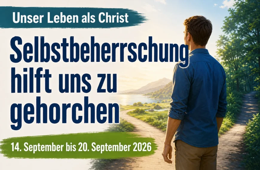 Unser Leben als Christ für die Woche vom 14. bis 20. September 2026