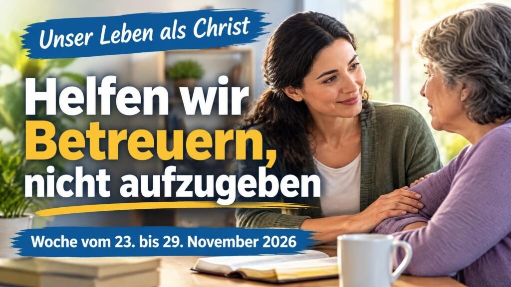 Unser Leben als Christ für die Woche vom 23. bis 29. November 2026