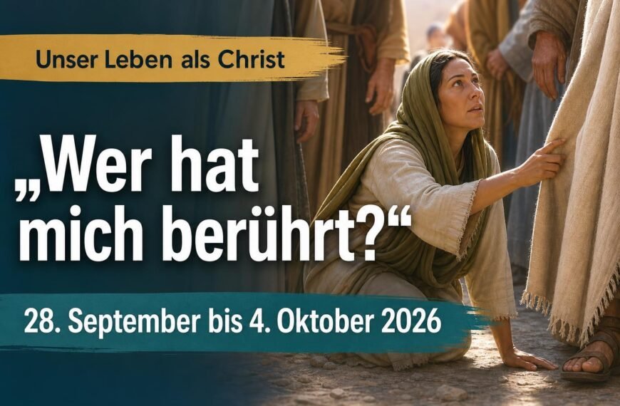 Unser Leben als Christ für die Woche vom 28. September bis 4. Oktober 2026