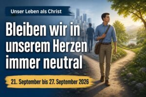 Unser Leben als Christ für die Woche vom 21. bis 27. September 2026