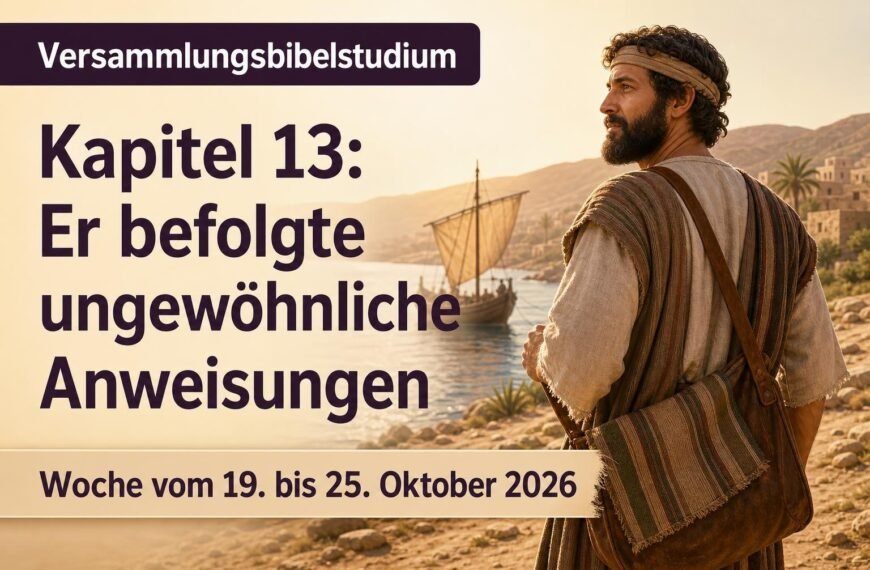 Versammlungsbibelstudium für die Woche vom 19. bis 25. Oktober 2026