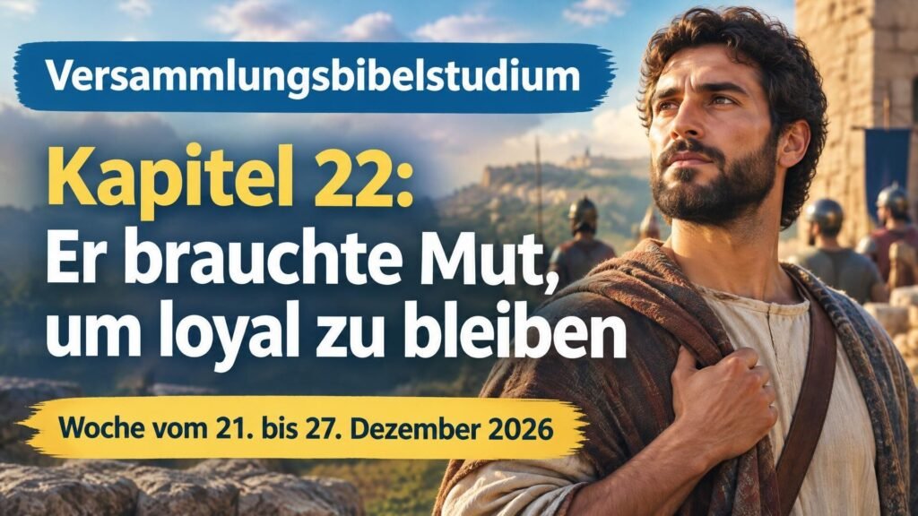 Versammlungsbibelstudium für die Woche vom 21. bis 27. Dezember 2026 Versammlungsbibelstudium für die Woche vom 21. bis 27. Dezember 2026