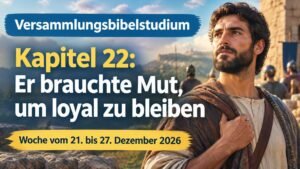 Versammlungsbibelstudium für die Woche vom 21. bis 27. Dezember 2026