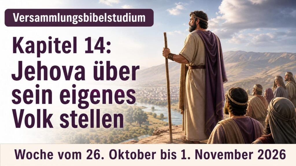 Versammlungsbibelstudium für die Woche vom 26. Oktober bis 1. November 2026